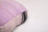 Two Stunning Purple  Moroccan Kilim Poufs