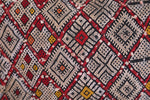 Moroccan kilim Brown 14.9 INCHES X 21.2 INCHES