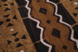 Vintage handwoven african fabric 5 FT X 6.9 FT