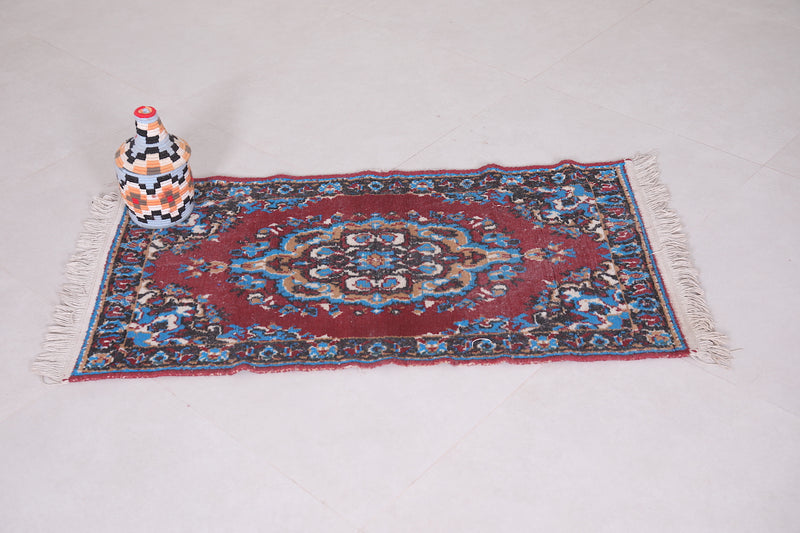 Small Moroccan rug 1.9 X 3.5 Feet