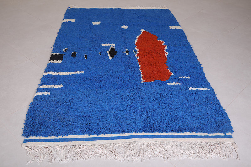 Blue Nuloom Moroccan Rug 4.9 FT X 8 FT