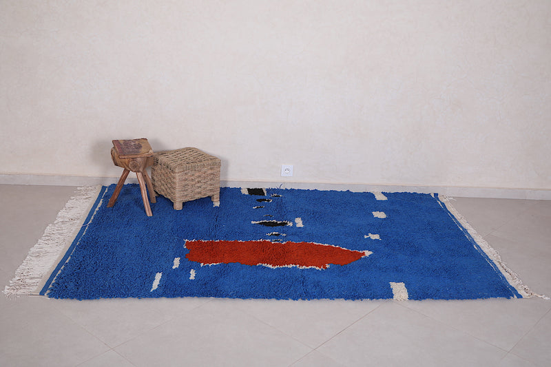 Blue Nuloom Moroccan Rug 4.9 FT X 8 FT