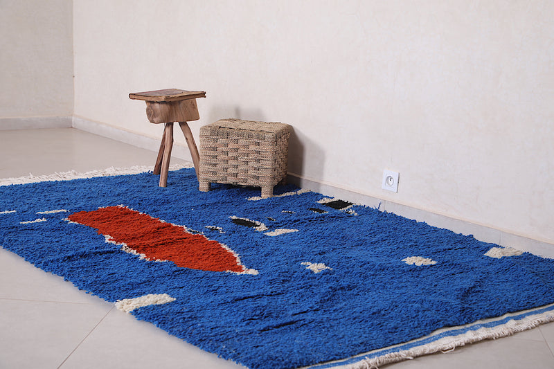 Blue Nuloom Moroccan Rug 4.9 FT X 8 FT