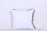 Purple handmade moroccan rug pillow 17.3 INCHES X 17.3 INCHES