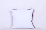 Purple handmade moroccan rug pillow 17.3 INCHES X 17.3 INCHES