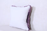 Purple handmade moroccan rug pillow 17.3 INCHES X 17.3 INCHES