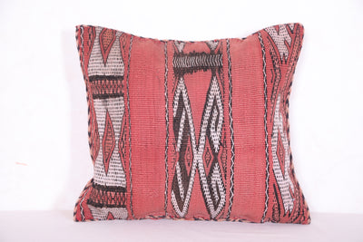 Vintage Moroccan pillow 16.9 INCHES X 18.8 INCHES