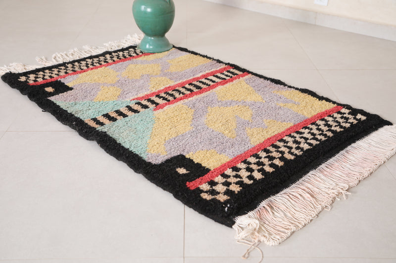 Colorful Azilal Berber Rug - Handmade Moroccan Carpet - Custom Rug