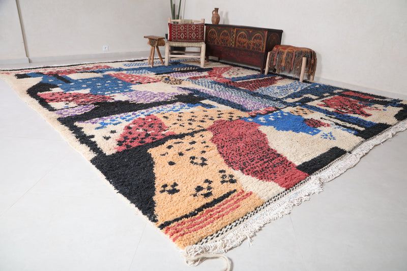 Handmade Berber Area Rug - Colorful Moroccan Rug - Custom Rug - custom moroccan rugs