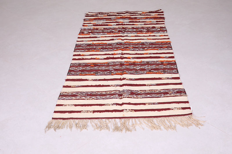 Handwoven Kilim 3.1 FT X 6.4 FT