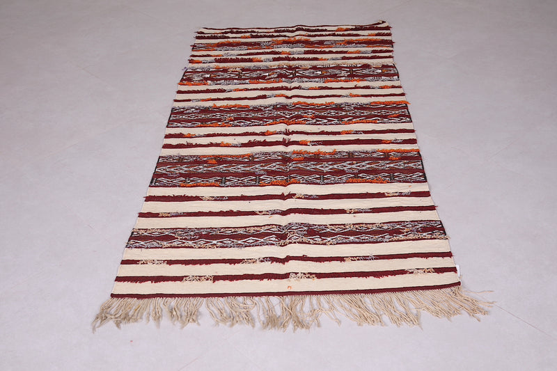 Handwoven Kilim 3.1 FT X 6.4 FT