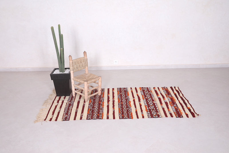 Handwoven Kilim 3.1 FT X 6.4 FT