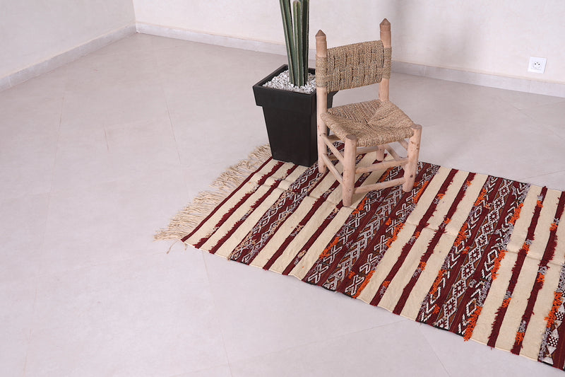 Handwoven Kilim 3.1 FT X 6.4 FT