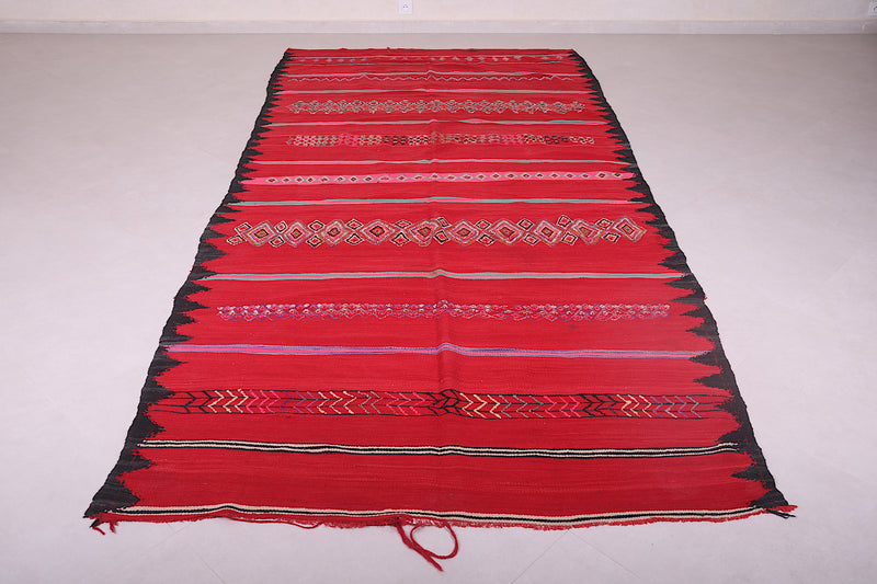 Handwoven Kilim 5.5 FT X 12 FT