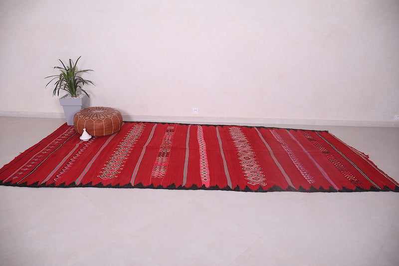 Handwoven Kilim 5.5 FT X 12 FT