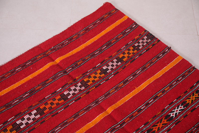 Moroccan berber kilim 2.9 FT X 5 FT