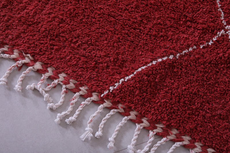 Handmade red berber Rug - Moroccan all wool rug - Custom Rug - custom moroccan rugs