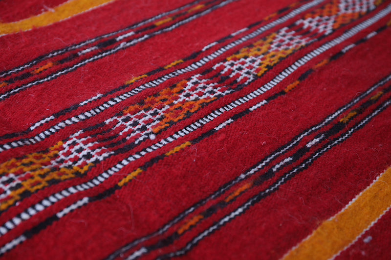 Moroccan berber kilim 2.9 FT X 5 FT