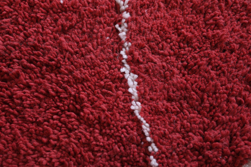 Handmade red berber Rug - Moroccan all wool rug - Custom Rug - custom moroccan rugs