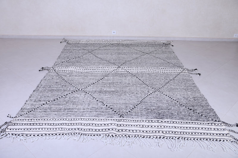 Custom Gray Moroccan rug - Handmade Berber area rug