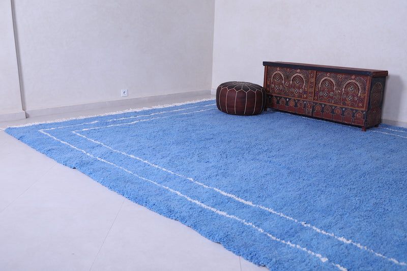 Handmade blue berber Rug - Moroccan all wool rug - Custom Rug - custom moroccan rugs