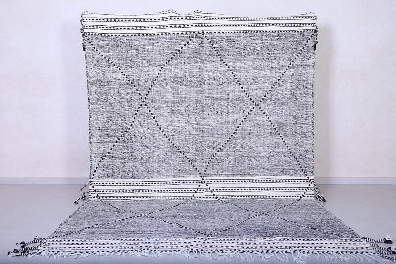 Custom Gray Moroccan rug - Handmade Berber area rug