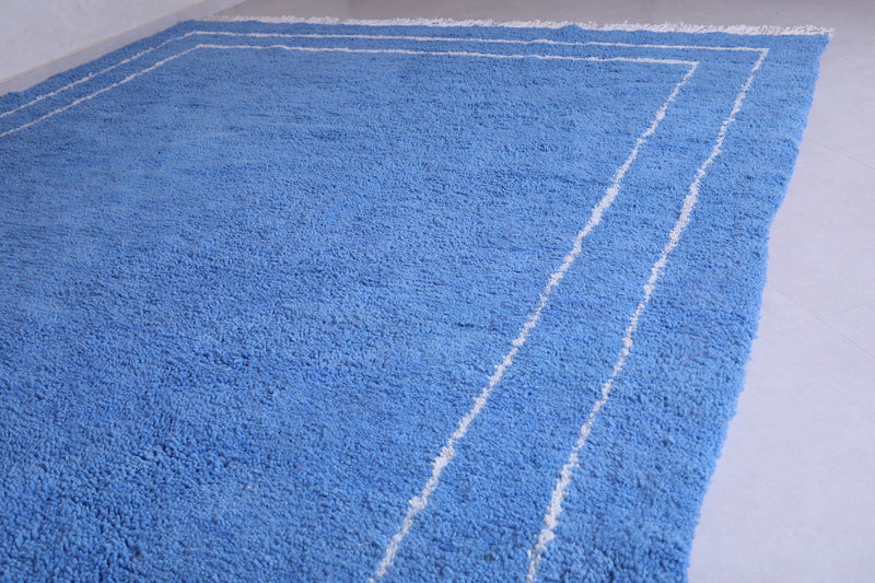 Handmade blue berber Rug - Moroccan all wool rug - Custom Rug - custom moroccan rugs