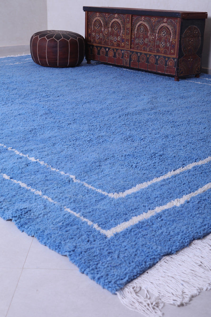 Handmade blue berber Rug - Moroccan all wool rug - Custom Rug - custom moroccan rugs