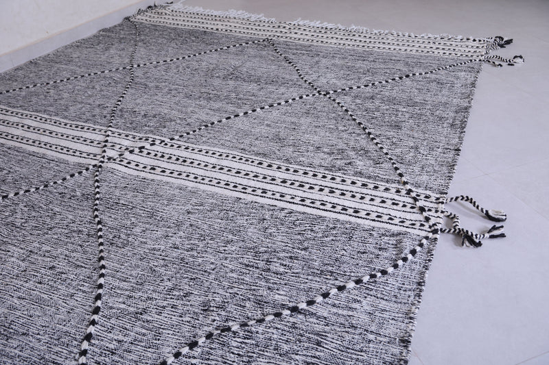 Custom Gray Moroccan rug - Handmade Berber area rug