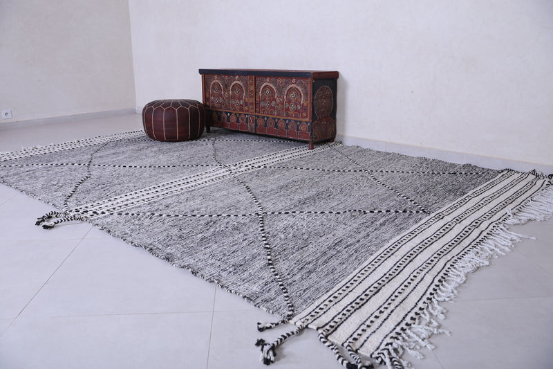 Custom Gray Moroccan rug - Handmade Berber area rug