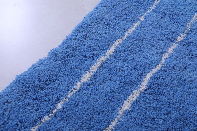 Handmade blue berber Rug - Moroccan all wool rug - Custom Rug - custom moroccan rugs