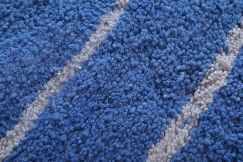 Handmade blue berber Rug - Moroccan all wool rug - Custom Rug - custom moroccan rugs