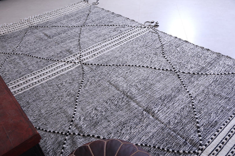 Custom Gray Moroccan rug - Handmade Berber area rug