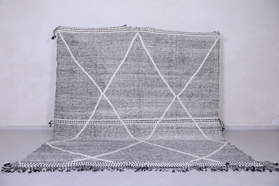 Handmade Gray Moroccan rug - Custom Beni Ourain area rug