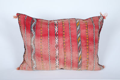 Vintage moroccan kilim pillow 16.9 INCHES X 22.8 INCHES