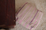 Pouf ottoman in beige Kilim color