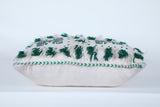 White & Green Moroccan pillow 20.4 INCHES X 20.8 INCHES