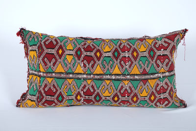 Vintage kilim pillow Long 13.3 INCHES X 24.4 INCHES