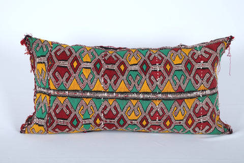 Vintage kilim pillow Long 13.3 INCHES X 24.4 INCHES