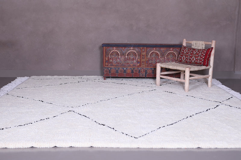 Beni ourain custom rug - All wool Moroccan Carpet