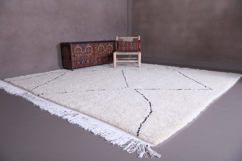 Beni ourain custom rug - All wool Moroccan Carpet