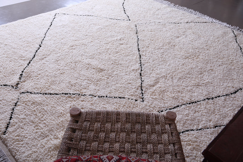 Beni ourain custom rug - All wool Moroccan Carpet