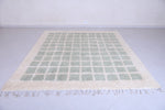 Moroccan shaggy rug - Green squares - Custom area rug