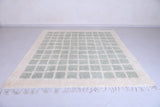 Moroccan shaggy rug - Green squares - Custom area rug