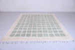 Moroccan shaggy rug - Green squares - Custom area rug