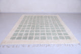 Moroccan shaggy rug - Green squares - Custom area rug