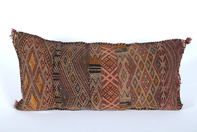 Long brown pillow 13.7 INCHES X 27.5 INCHES