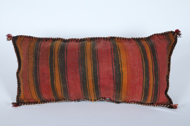 Long brown pillow 13.7 INCHES X 27.5 INCHES