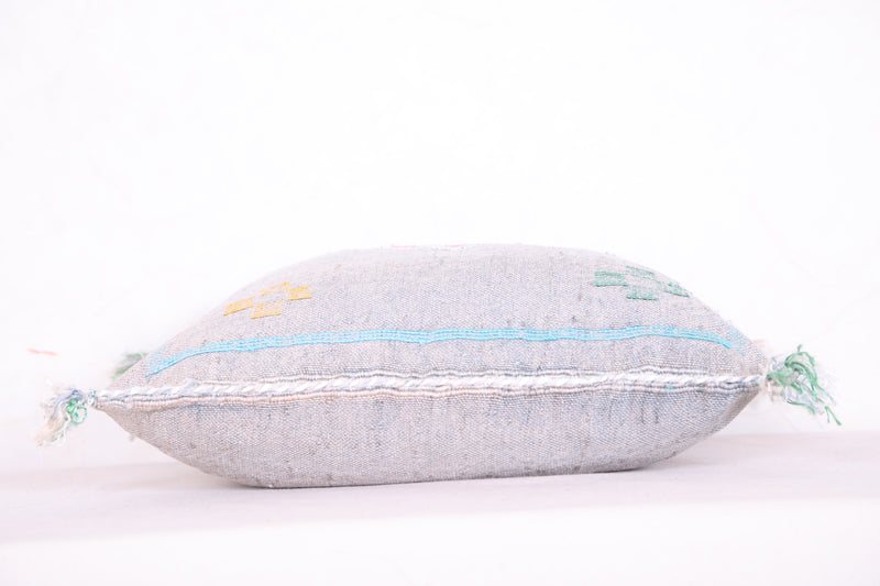 Moroccan pillow gray 18.1 INCHES X 18.5 INCHES