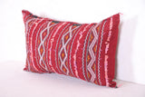 Red Moroccan Kilim Pillow 14.5 INCHES X 23.6 INCHES